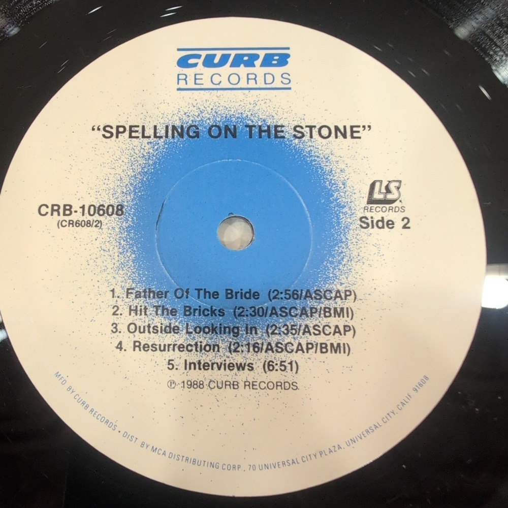Spelling On The Stone Vinyl LP Album Curb Records CRB-10608 1988 Country Music - Picture 6 of 6